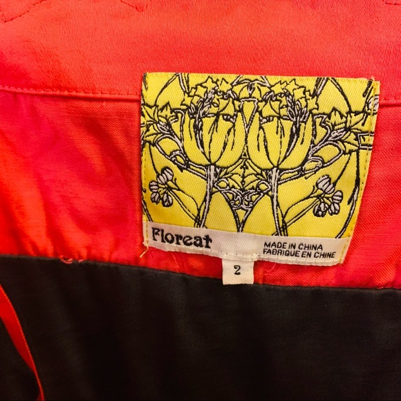 Anthropologie Floreat Sunrise & Midnight Lace Dress Sz 2 - Picture 7 of 8